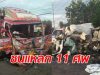 เปิดภาพความเสียหาย รถตู้ขนแรงงานชาวลาวไปต่อพาสปอร์ต พุ่งชนสิบล้อดับ 11 ศพ
