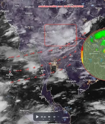 เตือนมรสุม 42 จังหวัด ฝนตกหนักวันนี้ ระวังอันตรายน้ำท่วมฉับพลัน