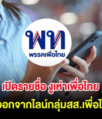 เปิดรายชื่อ งูเห่าเพื่อไทย ทยอยออกจากไลน์กลุ่มสส.เพื่อไทยแล้ว