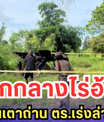 ช็อกกลางไร่อ้อย! พบเด็กแรกเกิดในเตาเผาถ่าน ตำรวจเร่งล่าแม่-พ่อเด็ก