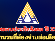 เงินสมทบประกันสังคมปรับสูตรใหม่ ปี 2569 จำนวนที่ต้องจ่ายต่อเดือน