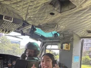 แห่ชื่นชม พ่อนักบิน ลูกสาวพยาบาล ปฏิบัติภารกิจช่วยชีวิตเคียงกัน