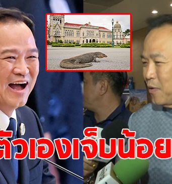 อนุทิน แซวตัวเอง หลังนักข่าวโชว์ภาพ ตัวเงินตัวทอง หน้าตึกไทยคู่ฟ้า