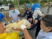 หญิงตั้งครรภ์ 6 เดือน ขับเก๋งเสียหลักพุ่งชนเสาไฟฟ้า เสียชีวิตแล้ว