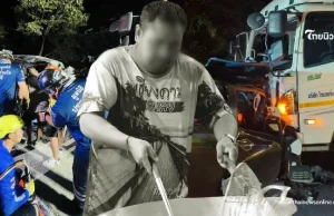 พ่อค้าไก่ทอด ขับกระบะย้อนศรดับคาพวงมาลัย ขอแสดงความเสียใจ