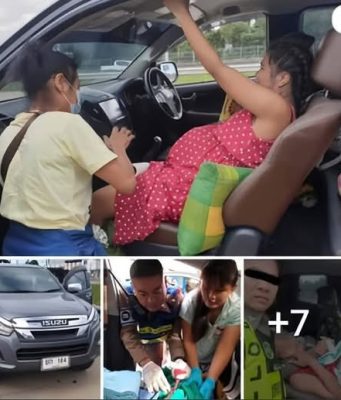 สาวอั้นไม่ไหว คลอดลูกในรถ คนแห่ขอถ่ายรูปป้ายทะเบียนหวังเอาไปเสี่ยงโชค