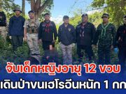 ทหารพราน จับเด็กหญิงอายุ 12 ขวบ เดินแบกกระบุงเพียงลำพังในป่า รวจค้นเจอเฮโรอีน น้ำหนักรวม 1 กก.