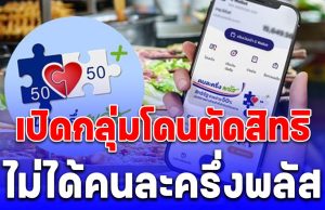 เสียใจด้วย เปิดกลุ่มโดนตัดสิทธิ ไม่ได้คนละครึ่งพลัส