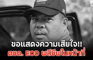 ขอแสดงความเสียใจ!! ตชด. EOD พลีชีพในหน้าที่