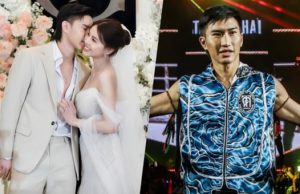 แฟนคลับแห่ยินดี! “ตะวันฉาย” ยอดมวยไทยจูงมือ”น้องฟีม” หวานใจเข้าพิธีวิวาห์