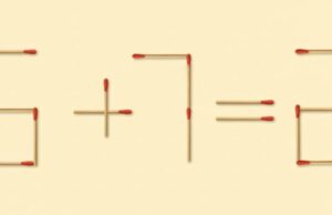 ทำได้ไหม? ย้ายไม้ขีดแค่ 1 ก้าน แก้โจทย์ “5+7=2” ให้ถูกต้อง คน IQ สูง ทำได้ภายใน 10 วิ