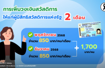 บัตรคนจน เดือนพฤศจิกายน 2568 เงินเข้าแล้ว 1,150 บาท