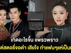 เกิดอะไรขึ้น แพรวพราว โพสต์สตอรี่จอดำ เสียใจ ทำแฟนๆแห่เป็นห่วง