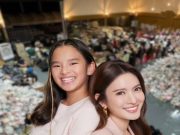 แอฟและน้องปีใหม่ ร่วมสมทบแพ็กถุงยังชีพ ช่วยผู้ประสบภัยภาคใต้