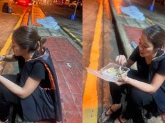 สุดยอดน้ำใจ! เธอคนนี้นั่งกินข้าว เฝ้าศพ จากน้ำท่วมหาดใหญ่