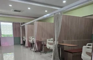 แห่ชื่นชม ตึกผู้ป่วยใน รพ.รัฐ กั้นโซน มีที่นั่งญาติคนไข้
