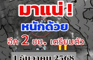 เปิดรายชื่อจังหวัด เจอฝนถล่มคืนนี้..