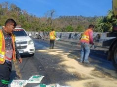 อุบัติเหตุรถชนท้ายบนถนน 304 (ขาเข้า) จนท.ปิดการจราจร 100%