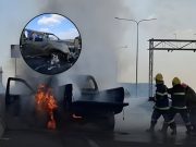 เล่านาที ชายวัย 53 ปี อุ้มญาติพิการหนีสุดชีวิต หลังไฟลุกท่วมรถทั้งคัน