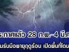 กรมอุตุฯ ประกาศแล้ว 28 ก.พ. – 4 มี.ค.นี้ เตรียมรับมือพายุฤดูร้อน ฝนถล่ม เปิดพื้นที่โดนเต็มๆ