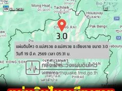 ข่าวด่วน!!แผ่นดินไหวเชียงราย ประชาชนหลายอำเภอรับรู้แรงสั่นสะเทือน…ดูเพิ่มเติม!!