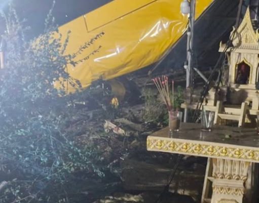 เปิดเลข เครื่องบินตกใส่บ้านกลางชุมชน โชคดีไม่มีใครเสียชีวิต