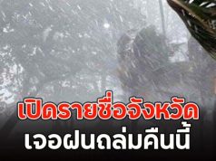 ประกาศเเล้ว!!เปิดรายชื่อจังหวัด เจอฝนถล่มคืนนี้ 23 มีนาคม 2569.