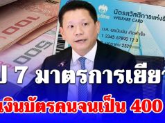 สรุป 7 มาตรการเยียวยา เพิ่มเงินบัตรสวัสดิการแห่งรัฐเป็น 400 บาท