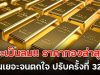 จะเป็นลม!! ราคาทองล่าสุด พุ่งขึ้นเยอะจนตกใจ ปรับครั้งที่ 32 แล้ว