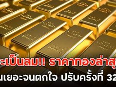 จะเป็นลม!! ราคาทองล่าสุด พุ่งขึ้นเยอะจนตกใจ ปรับครั้งที่ 32 แล้ว