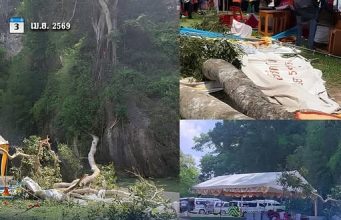 สุดเศร้า! เปิดยอดผู้เสียชีวิตล่าสุด เหตุต้นไม้ใหญ่บนหน้าผาหักโค่นทับเต็นท์งานประจำปี