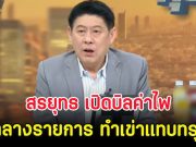 สรยุทธ เปิดบิลค่าไฟกลางรายการ ทำเข่าแทบทรุด