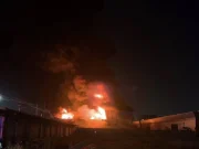 ด่วน! ไฟไหม้”โรงงานโฟม” จ.สมุทรปราการ บางนา-ตราด กม.13