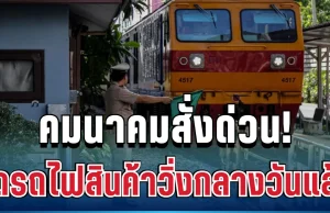 ด่วน! คมนาคม สั่งรถไฟสินค้า งดวิ่งกลางวัน มีผลทันทีวันนี้