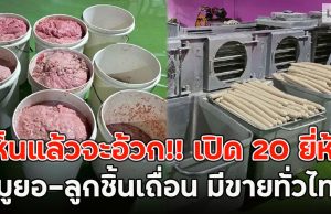 เห็นแล้วจะอ้วก!! เปิด 20 ยี่ห้อ หมูยอ-ลูกชิ้นเถื่อน มีขายทั่วไทย