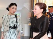 งดงามจับใจ ผ้าไหมไทยเฉิดฉายกรุงปารีส 3 ฉลองพระองค์ พระราชินี-เจ้าฟ้าสิริวัณณวรีฯ เสด็จฯเยือนฝรั่งเศส