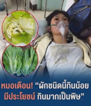 หมอเตือน “ผักชนิดนี้กินน้อยมีประโยชน์ กินมากเป็นพิษ”