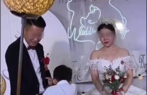 ลูกเจ้าสาววิ่งขึ้นเวที กอดขาเจ้าบ่าวร้องไห้ “พาหนูไปด้วย” แต่ถูกปฏิเสธเย็นชา ก่อนรู้เหตุผลที่ไม่มีใครคาดคิด