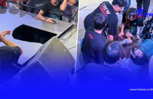เจ๋ง บิ๊กแอส ประสบอุบัติเหตุตกเวทีพื้นทะลุ แฟนคลับห่วงอาการบาดเจ็บ