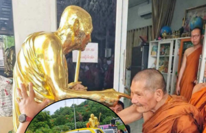 เลขรถอัญเชิญรูปเหมือน “หลวงปู่ศิลา สิริจันโท” องค์ที่ 23 ยอดรวยรวย