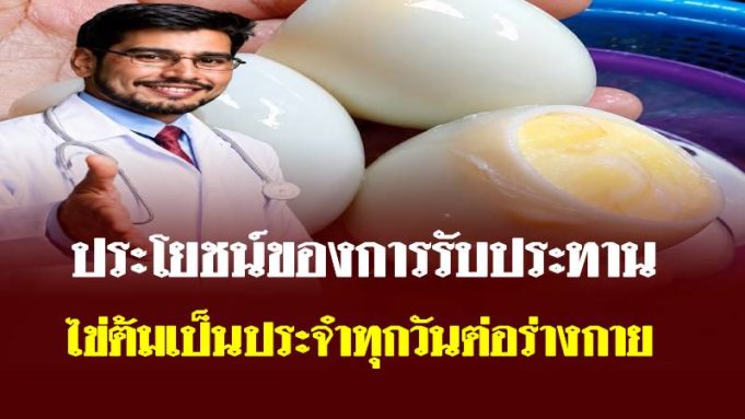 หัวข้อ: ประโยชน์ของการรับประทานไข่ต้มเป็นประจำทุกวันต่อร่างกาย