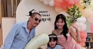 “ใบเตย-ดีเจแมน” ร่วมเฟรมพร้อมหน้า จัดงานวันเกิด “น้องเวทย์มน”