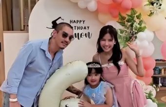 “ใบเตย-ดีเจแมน” ร่วมเฟรมพร้อมหน้า จัดงานวันเกิด “น้องเวทย์มน”