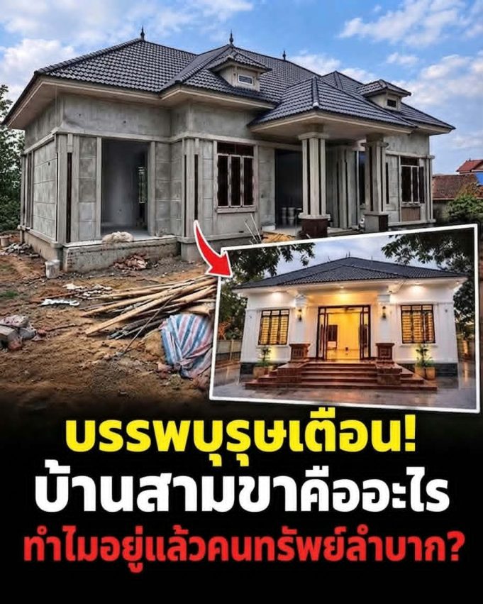 บรรพบุรุษเตือนสติ! “สร้างบ้านสามขา” ทั้งคนทั้งทรัพย์อาจลำบาก แล้วบ้านสามขาคือบ้านแบบไหน?