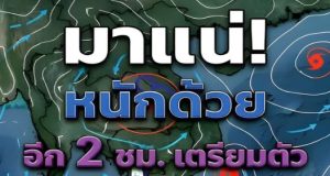 เตรียมรับมือทันที! กรมอุตุฯ ประกาศพื้นที่มีความเสี่ยงสูง ระวังพายุฝนฟ้าถล่มหนักมากเย็นนี้