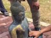 ลุงหาปลาตกใจ หว่านแหเจอ “พระพุทธรูปทองเหลือง” ฮือฮาเลขใต้ฐานพระ