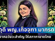 สดุดี พญ.เก็จจุฑา มากรด บริจาคอวัยวะสำคัญ ให้สภากาชาดไทย