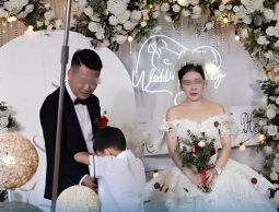 ลูกเจ้าสาววิ่งขึ้นเวที กอดขาเจ้าบ่าวร้องไห้ “พาหนูไปด้วย” แต่คำตอบที่ได้รับกลับทำให้ทั้