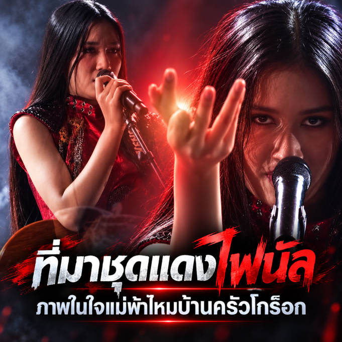 เปิดที่มาชุดแดง ‘เนเน่ รอยัล’ บนเวที Final AGT จากภาพในใจแม่ สู่ผ้าไหมบ้านครัวในลุกร็อก