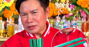 ส่อง “มนต์สิทธิ์ คำสร้อย” เขย่าเซียมซีมงคล ฮือฮาเลขที่ได้